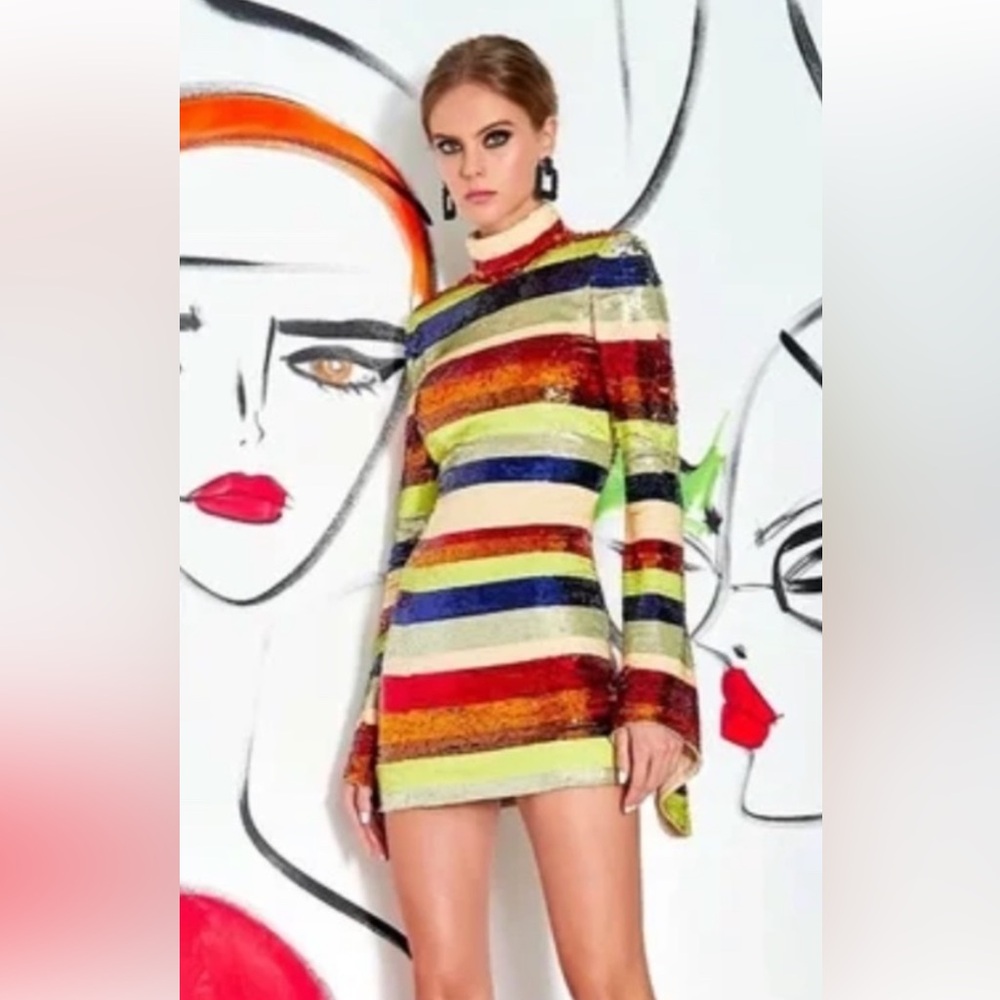 Alice and Olivia Mailynn mini dress